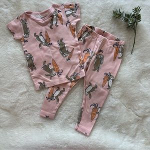 Carter’s | Blush Pink Bunny PJ’s - Size 18 Months - EUC - Cotton